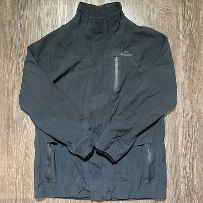 Kathmandu Jacket Womens Large Black Anorak Soft Shell Waterproof Hiking Outdoors