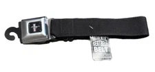 Ford Mustang Black Adjustable Seatbelt BELT Buckle Belt Licensed (24”-38”)