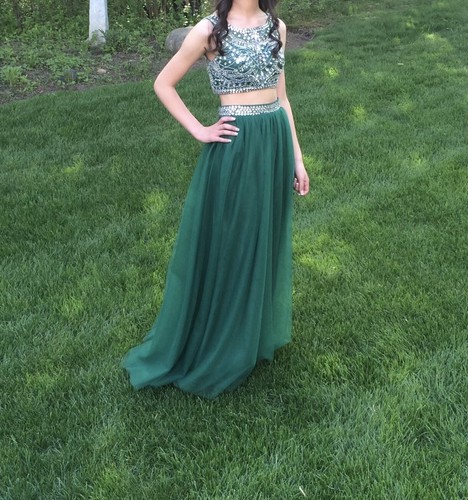 Green Two Piece Prom Dress | eBay