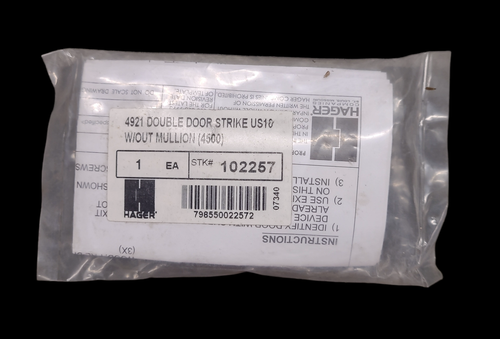 Placa de golpeo de doble puerta Hager US10 NUEVO DE LOTE ANTIGUO 4921 - Imagen 2 de 2