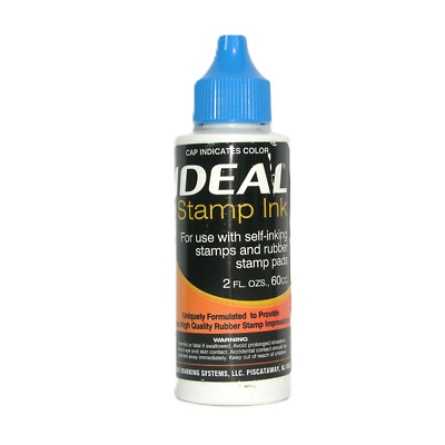 M&R Marking Systems Blue IDEAL STAMP INK For Self-Inking and Rubber Stamp Pads