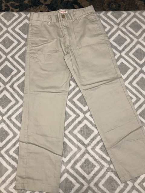 NEW Boys/' Slim Fit Stretch Cargo Pants Cat /& Jack Gray 18H Husky NWT