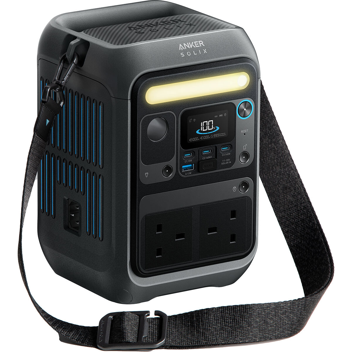 Anker SOLIX C300X Portable Power Station 288Wh 360W Solar Generator for Camping