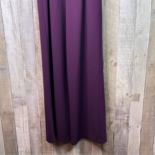 Tommy Hilfiger Size 6 Sleeveless V-Neck Purple Jumpsuit W/Pockets Matching Belt - Picture 6 of 12