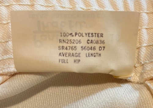 NEW SEARS Perma-Prest Pants That Fit Womans Size 16 Yellow Pants VTG 70s Style - Picture 5 of 5