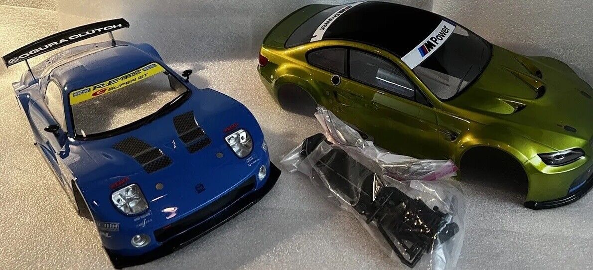 REDUCED TAMIYA TB03 EVO Limited Edition Chassis+MazdaRX7GT + BMW MSeries Bodies