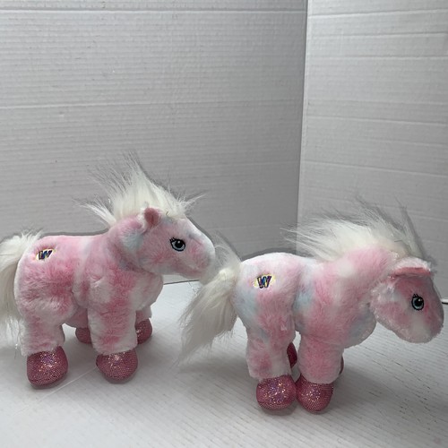 Twin Ganz Webkinz Pink Pony and Lil Kinz White Unicorn plush stuffed animals - Picture 17 of 20