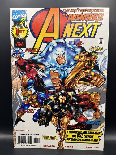 1998 Marvel Comics A-NEXT "Next Generation Of Avengers" Issue No.1 ~ Direct Ed. - 第 1/2 張圖片