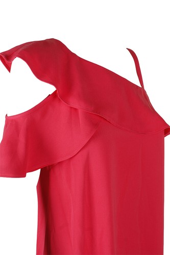 Rachel Rachel Roy Coral Asymmetrical Cold-Shoulder Shift Dress 2 - 第 3/3 張圖片