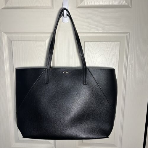 Donna Karan New York Black Tote Bag 100% PVC