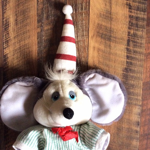 Applause Christmas Sugarplum Mouse Plush Stuffed Animal Nightshirt Cap Vintage - Picture 2 of 4