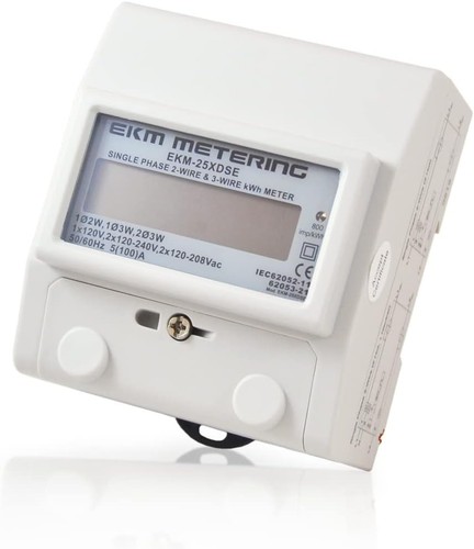 Universal Single Phase kWh Meter 120V-240V 100A with LCD Display & Pulse Output - Picture 3 of 11