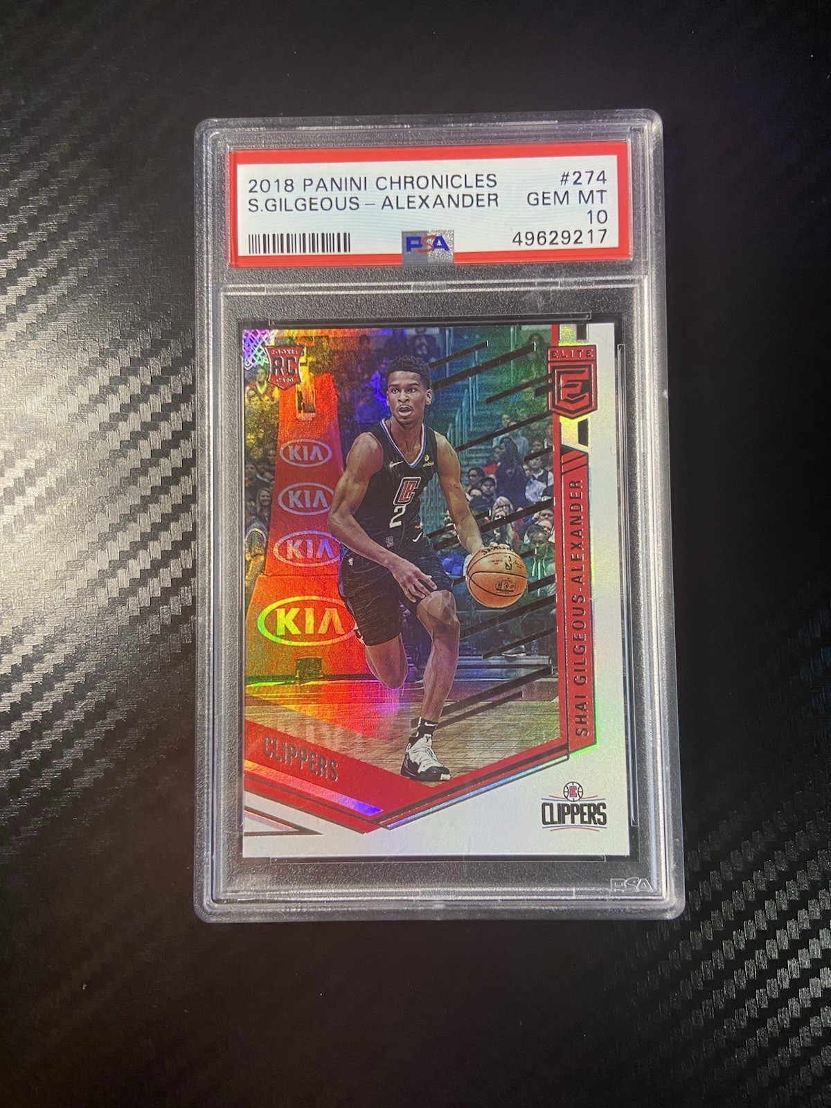 2018 Panini Chronicles #274 Shai Gilgeous-Alexander Clippers RC Rookie PSA 10