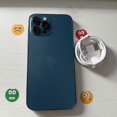 Apple iPhone 12 Pro Max - 128 GB Pacific Blue (Factory Unlocked) - Smartphone