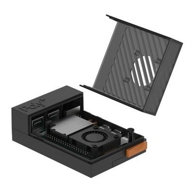 Argon40 Poly+ 5 BLACK für Raspberry Pi 5, passive/aktive Kühlung, 30mm