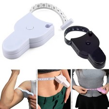Self Tightening Body Measuring Tape 150cm 60in Waist Chest Sewing Ruler