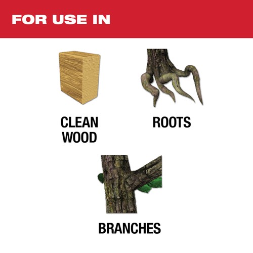 Milwaukee AX with Carbide Teeth for Pruning Clean Wood Sawzall Blades, 12in.L, - Picture 2 of 11