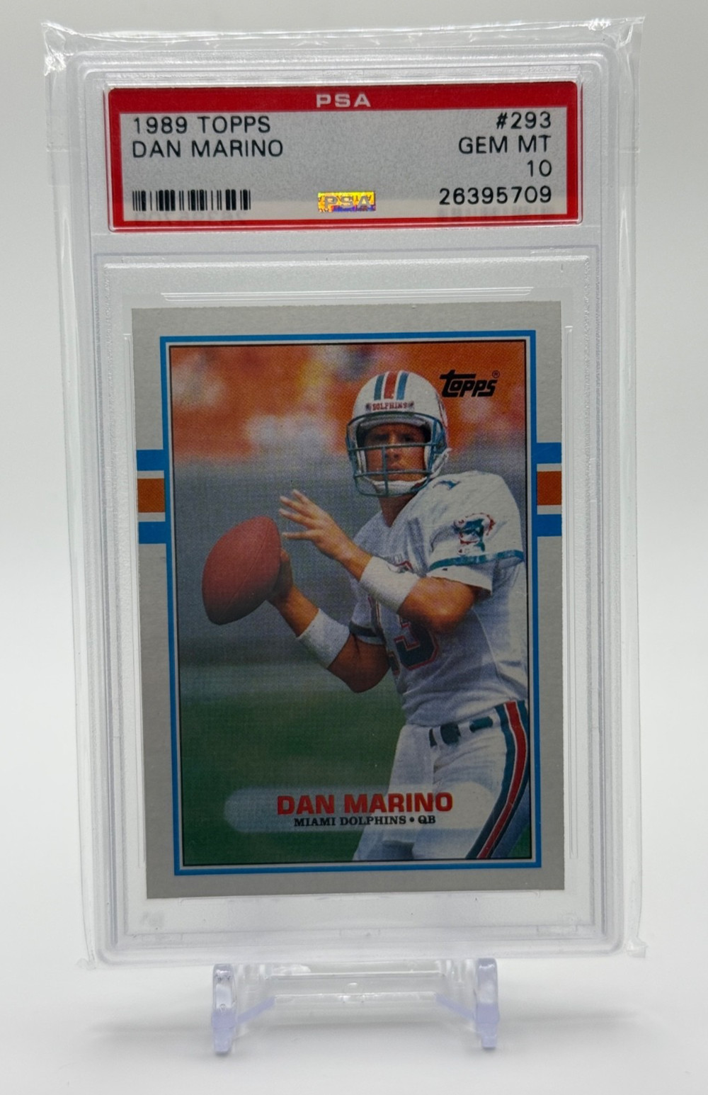 1989 Topps DAN MARINO - Dolphins - #293 - PSA 10 💎