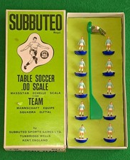Rara Base Blu Boxata Subbuteo HW Heavyweight Team 5 Manchester City Lazio Napoli