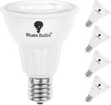 4 Pack R14 LED Bulb 6W E17 Base Mini Spotlight Floodlight Light Bulb Dimmable Wh