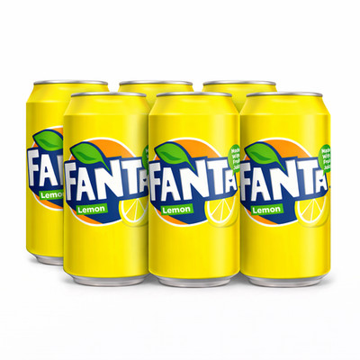 Fanta 330ml Can Pack of 6 | Refreshing Orange Flavored Soft Drink | Free Deliver