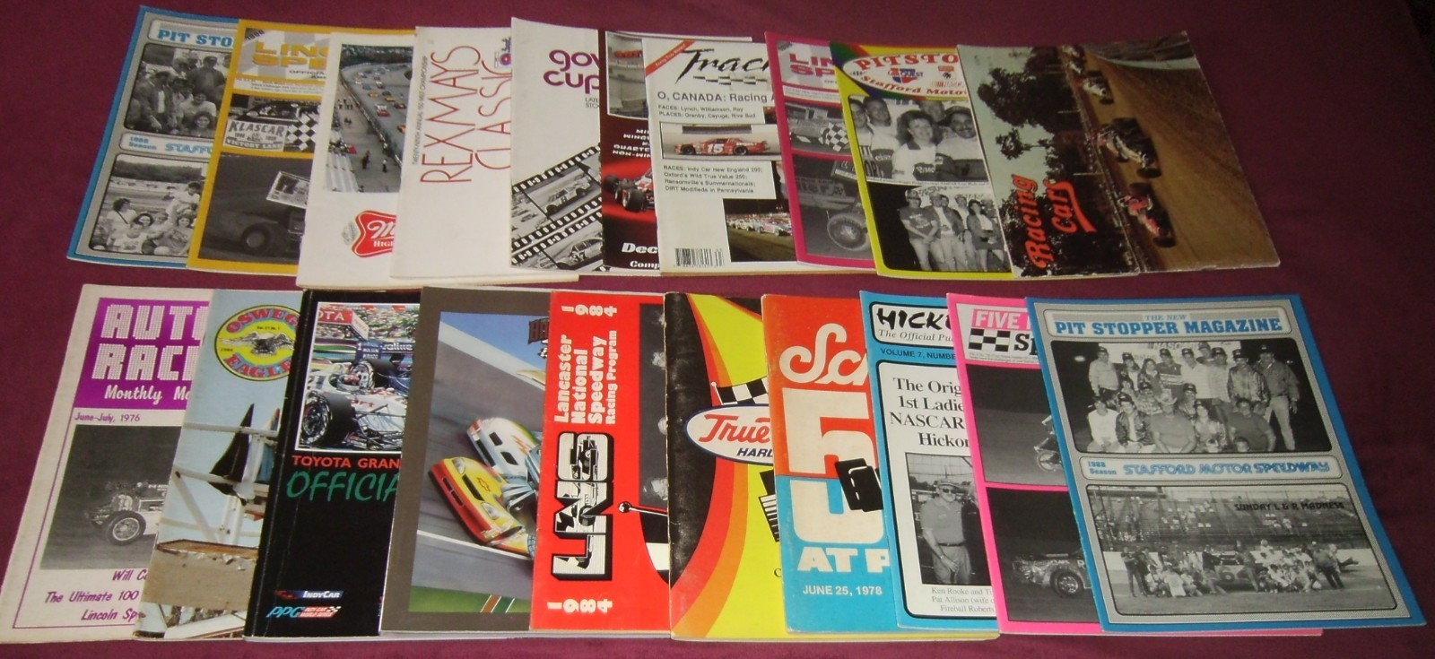 Lot of 20 Various Auto Racing Programs