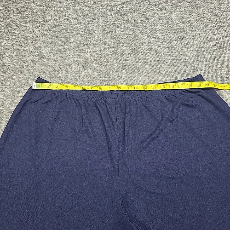 Pantalones Maggie Barnes para mujer elegantes de uso diario 3X talla grande azul marino Foto 2 de 4