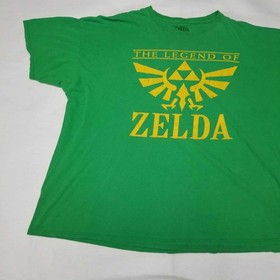 The Legend Of Zelda Shirt 3XL Green Nintendo Link Princess Gannon NES SNES N64