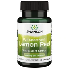 Swanson Full Spectrum Lemon Peel 400 mg 60 Capsules