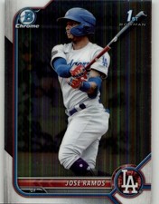 2022 Bowman Jose Ramos Chrome Prospects #BCP-129 Los Angeles Dodgers