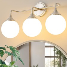 Ritakcdn Brushed Nickel Bathroom Light Fixtures Over Mirror Vanity 3-Light 1795
