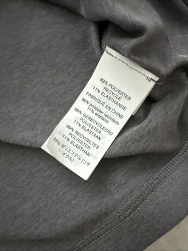 Vuori Shirt Mens L Performance Tech Tee Training Gym T Shirt Zinc Heather - Picture 11 of 16