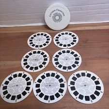 Vintage View-Master Reels Lot Of 7 Cartoon Favorites with Case 1969