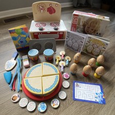 Hape Play Stove, Eggspressions, Melissa  Doug Blue's Clues  You Birthday Cake