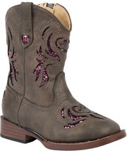Roper Toddler-Girls' ' Glitter Breeze Western Boot Square Toe -