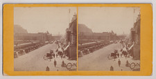 Ecosse STEREO Edinburg Scotland - Princes street - Vintage albumen print c.1865