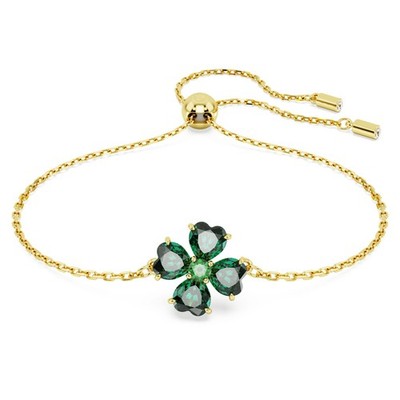 【正規品】SWAROVSKI Crystal bea 四つ葉clover Swarovski 5666585 Idyllia Four Leaf Clover Bracelet Gold Tone