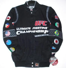 UFC Ultimate Fighting Championship Cotton Jacket JH Design Black Large