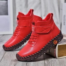Bottes d'hiver chaudes en coton doublées de polaire – Chaussures plates montante