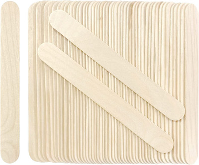 200Pcs Jumbo Wooden Craft Sticks Wooden Popsicle Craft Sticks Stick 6  Long X 3/