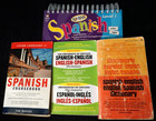 Group of Spanish English learning books, dictionary fun loved but useful — photo 1