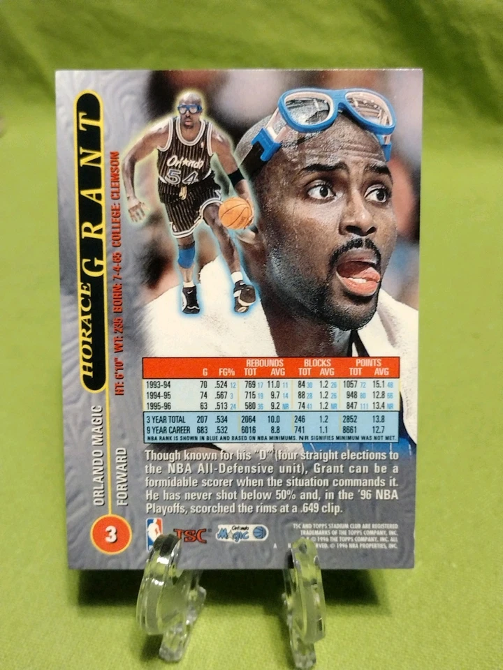 1996-97 Topps Stadium Club - Horace Grant #3 Tsc Matrix - Image 2 of 4