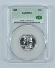 1958 Washington Quarter MS65 CAC CACg