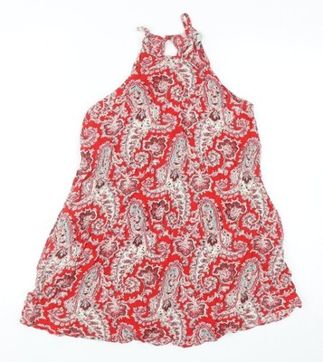 Rotes Tunika-Tanktop Damen UK Größe S American Eagle Outfitters