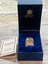 Halcyon Days Enamel Trinket Box Bears Playing