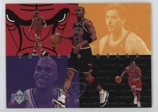 1997-98 Collector's Choice Chicago Bulls Michael Jordan Dennis Rodman Toni Kukoc