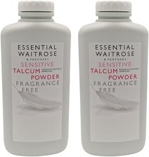 Waitrose Sensitive Talc Powder 250g  Fragrance Free  Talc for Men and Women  Pac
