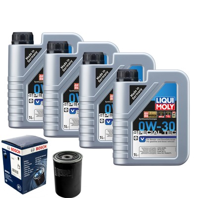 Motoröl 0W30 LIQUI MOLY Special Tec V 4L+BOSCH Ölfilter
