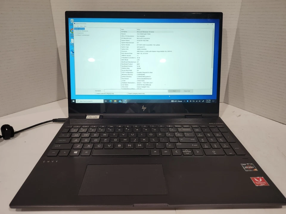 Ноутбук HP Envy x360 15 M 2-в-1 сенсорный 15 дюймов 8 Гб Win 10 домашний 2,0 ГГц Radeon Vega - Изображение 2 из 4