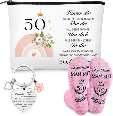 Weewooday Geburtstagsgeschenk für Frauen inklusive Kosmetiktasche für Frauen S